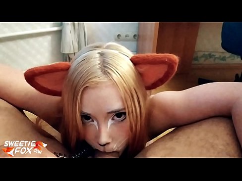 ❤️ Kitsune nqos dick thiab cum hauv nws lub qhov ncauj ❤️ Sluts ntawm peb Ib ❤